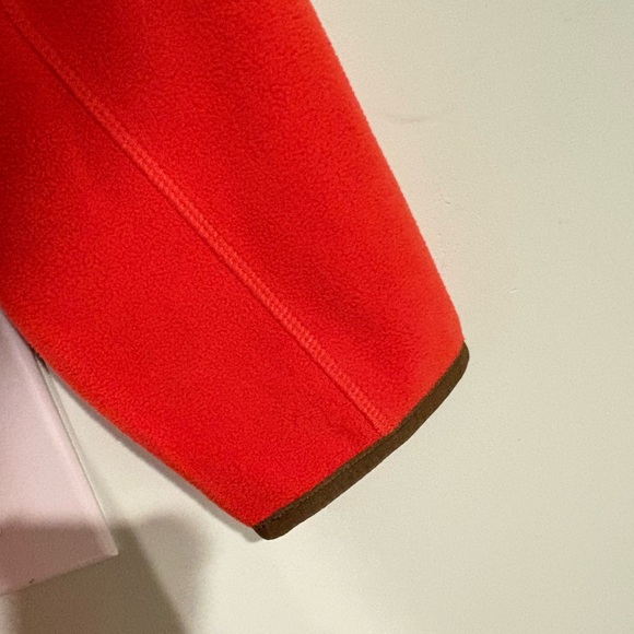 Brooks Brothers Fleece Orange Full-Zip Jacket - Picture 6 of 8